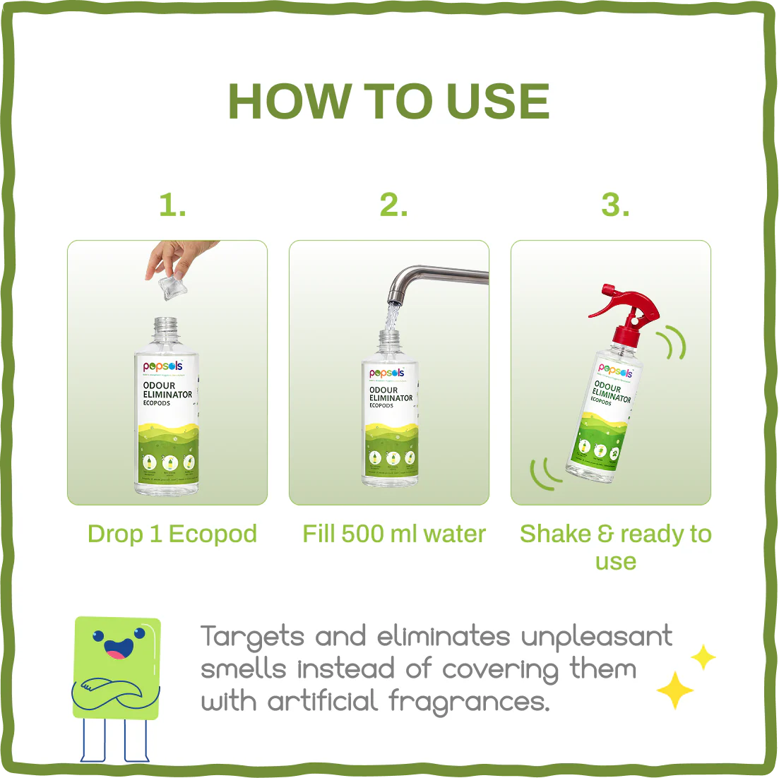Odour Eliminator EcoPods 1L - Image 4